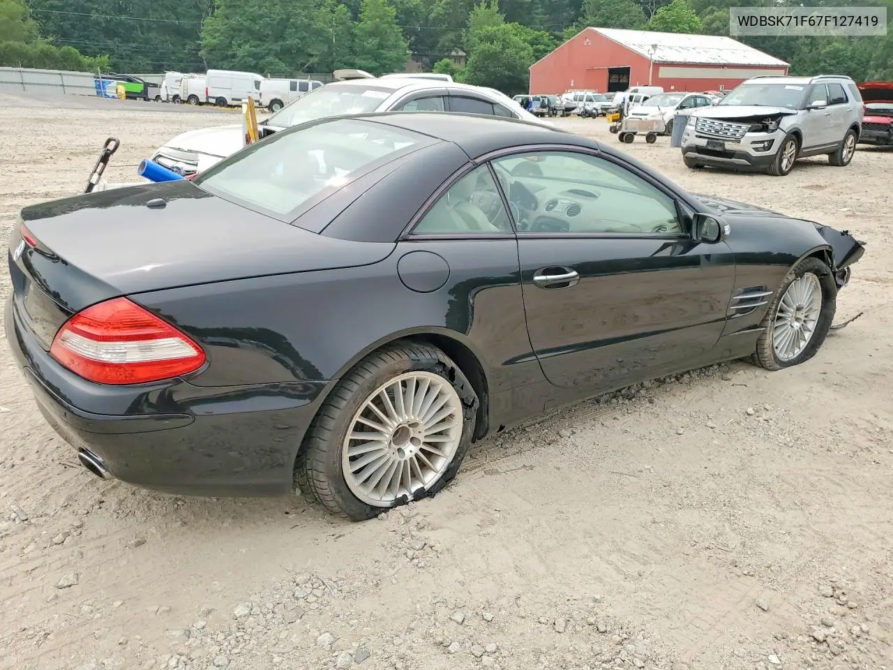 2007 Merz Sl 550 VIN: WDBSK71F67F127419 Lot: 61447246