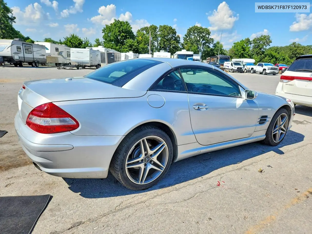 2007 Mercedes-Benz Sl 550 VIN: WDBSK71F87F120973 Lot: 85450615