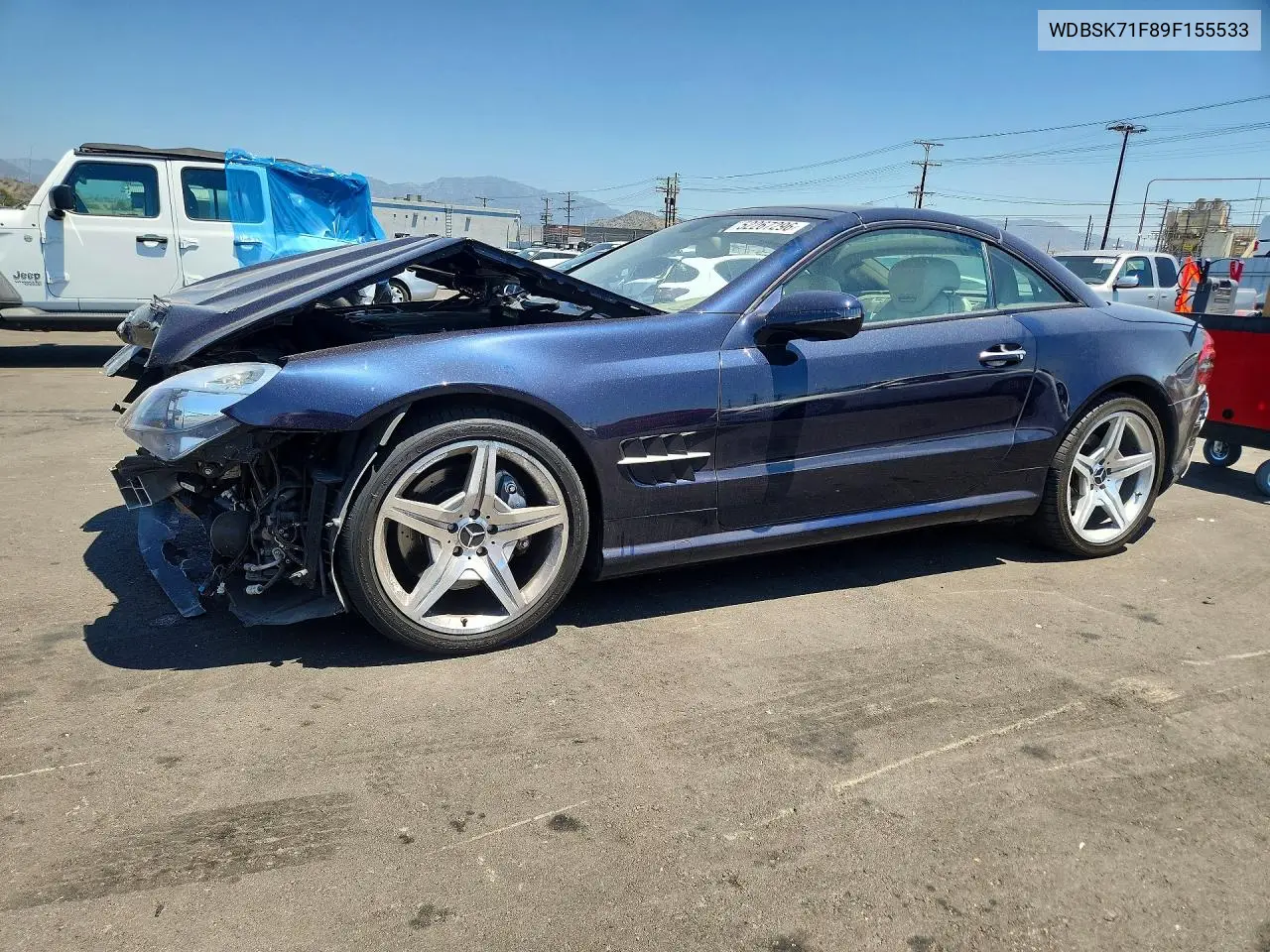 2009 Mercedes-Benz Sl 550 VIN: WDBSK71F89F155533 Lot: 52267296