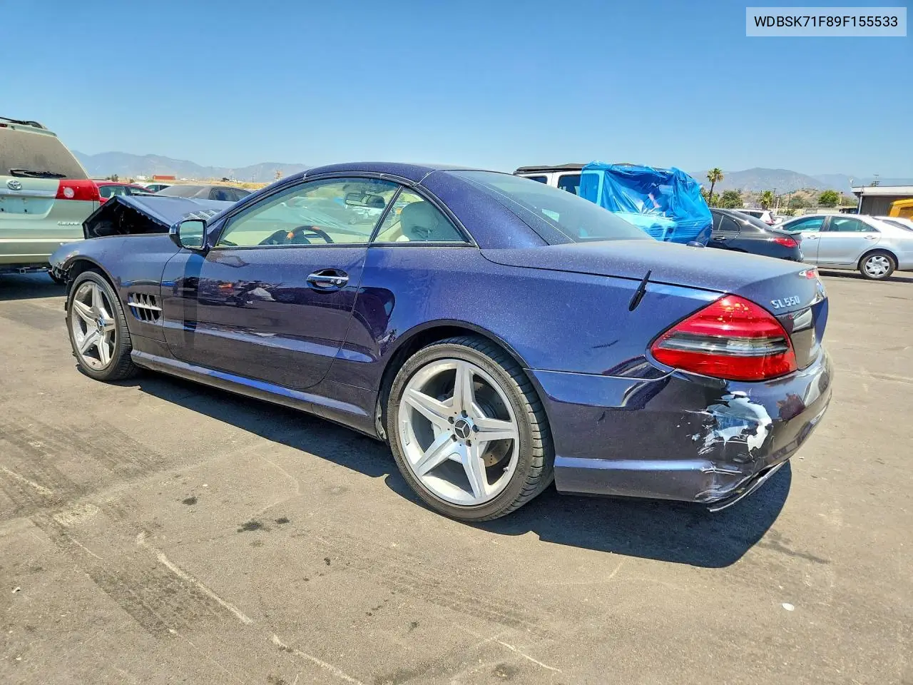 2009 Mercedes-Benz Sl 550 VIN: WDBSK71F89F155533 Lot: 52267296