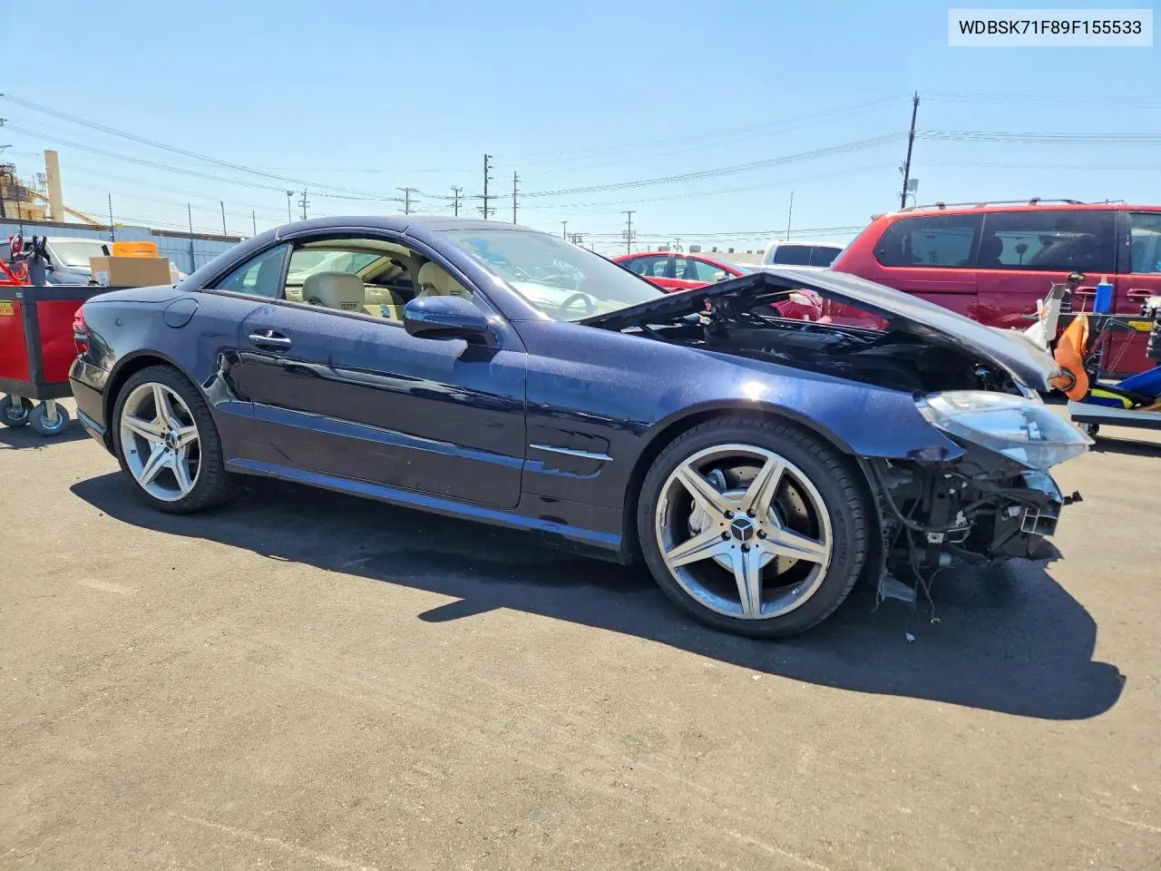 2009 Mercedes-Benz Sl 550 VIN: WDBSK71F89F155533 Lot: 52267296