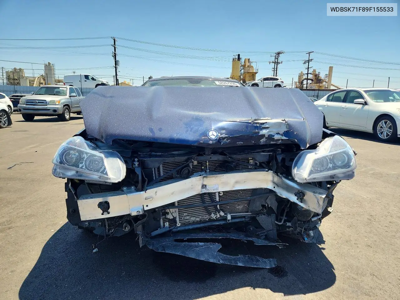 2009 Mercedes-Benz Sl 550 VIN: WDBSK71F89F155533 Lot: 52267296