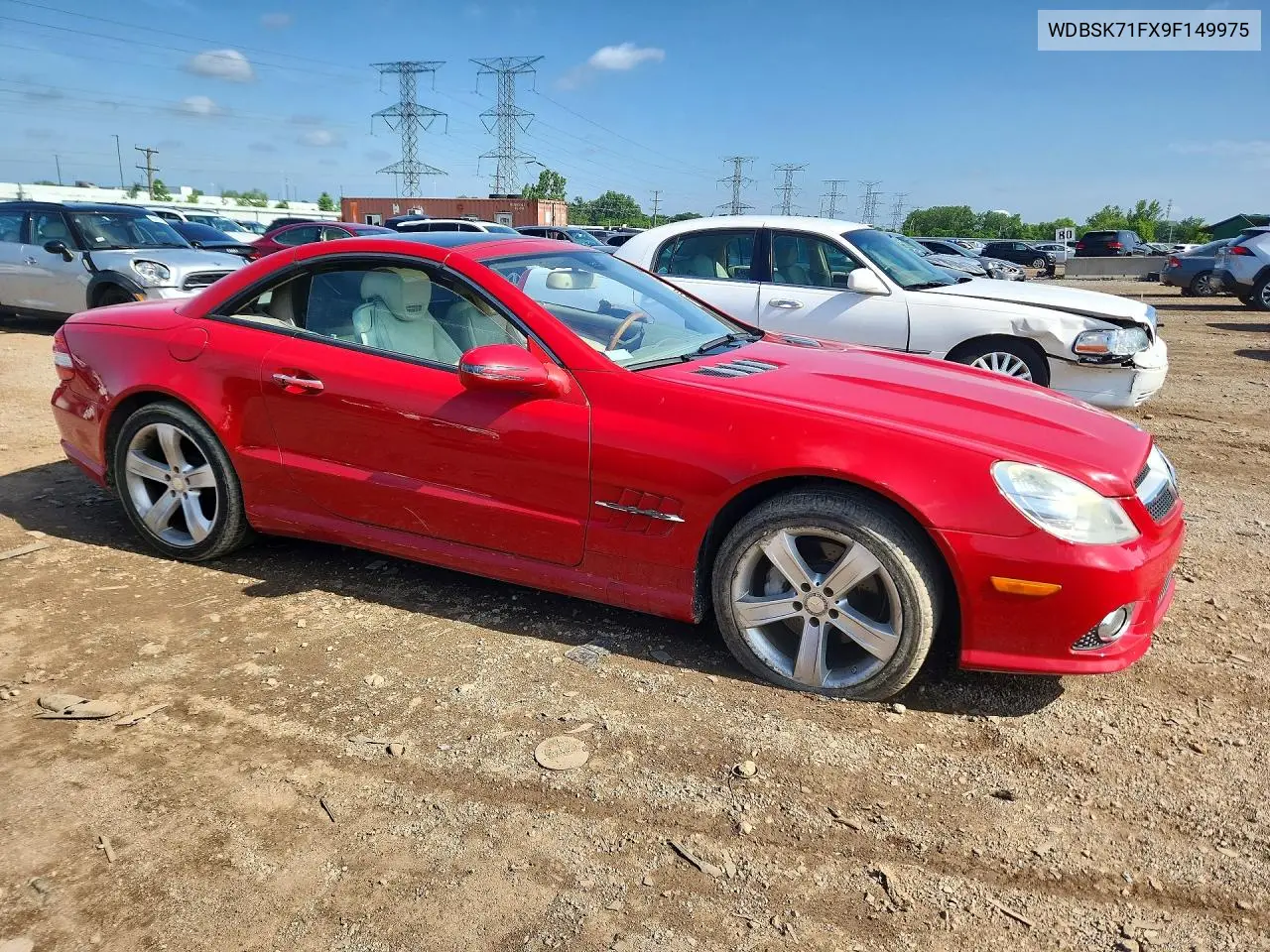 2009 Mercedes-Benz Sl 550 VIN: WDBSK71FX9F149975 Lot: 56294526
