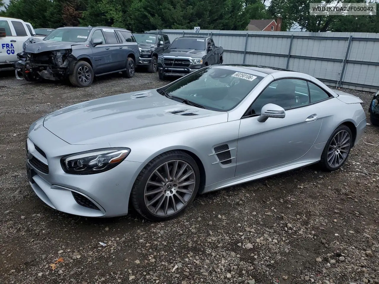 2018 Mercedes-Benz Sl 550 VIN: WDDJK7DA2JF050042 Lot: 60250106