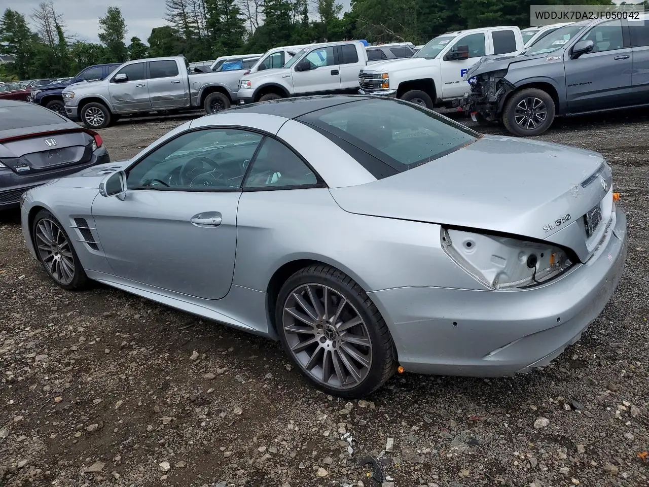 2018 Mercedes-Benz Sl 550 VIN: WDDJK7DA2JF050042 Lot: 60250106