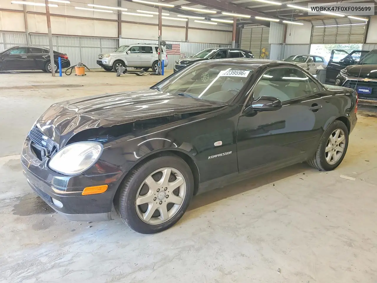 1999 Mercedes-Benz Slk 230 Kompressor VIN: WDBKK47F0XF095699 Lot: 52239596