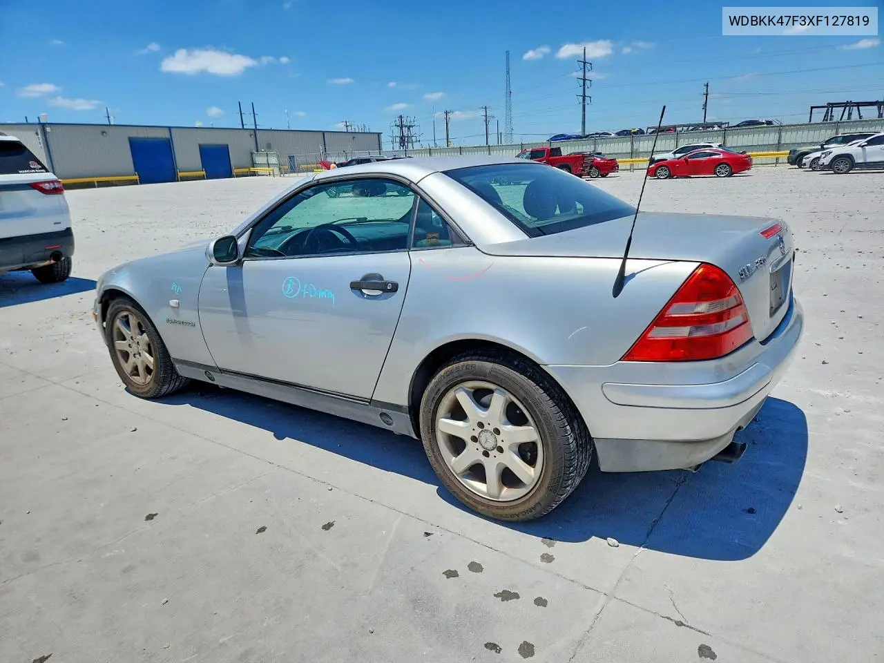 1999 Mercedes-Benz Slk 230 Kompressor VIN: WDBKK47F3XF127819 Lot: 57579426