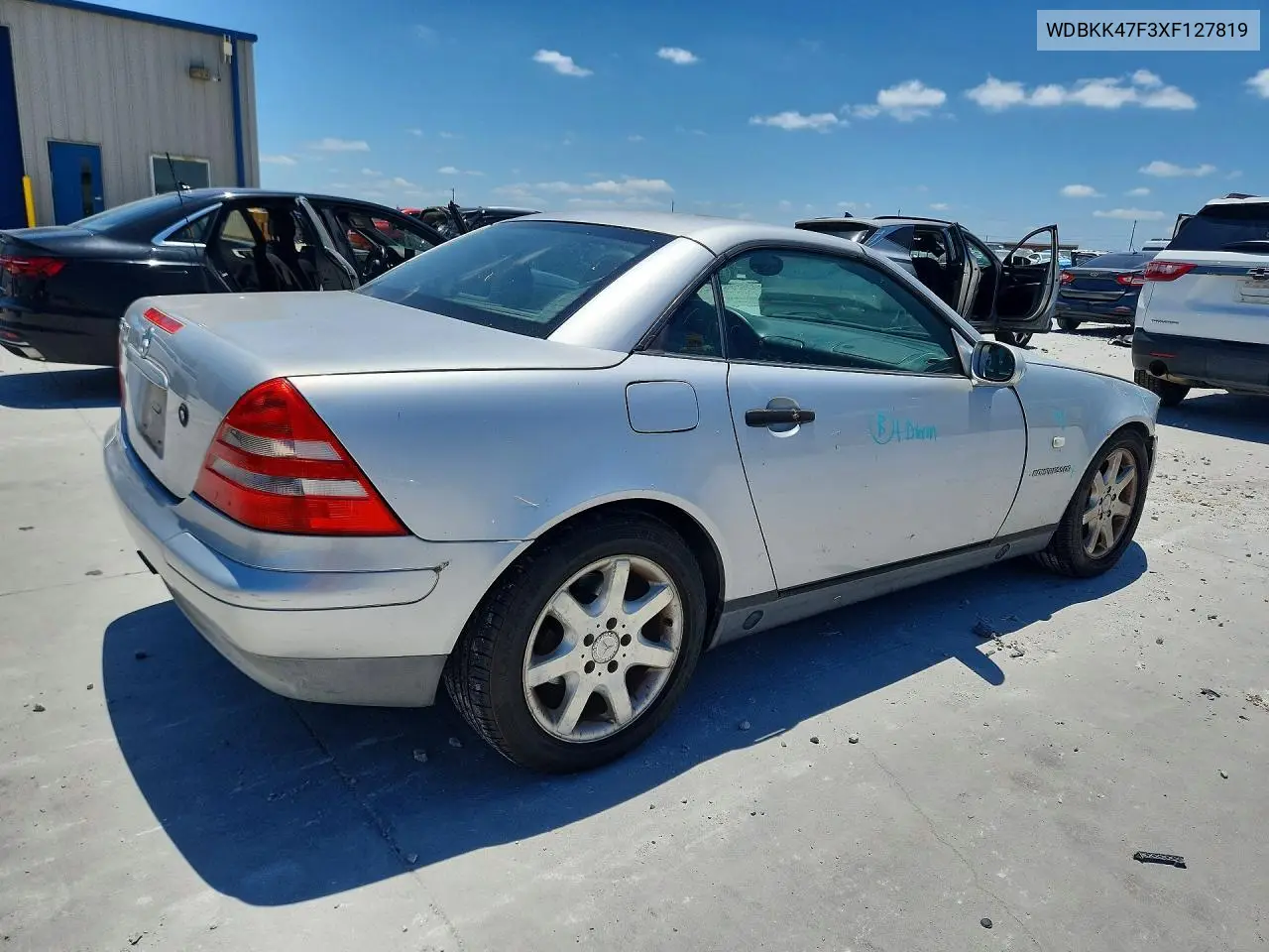 1999 Mercedes-Benz Slk 230 Kompressor VIN: WDBKK47F3XF127819 Lot: 57579426