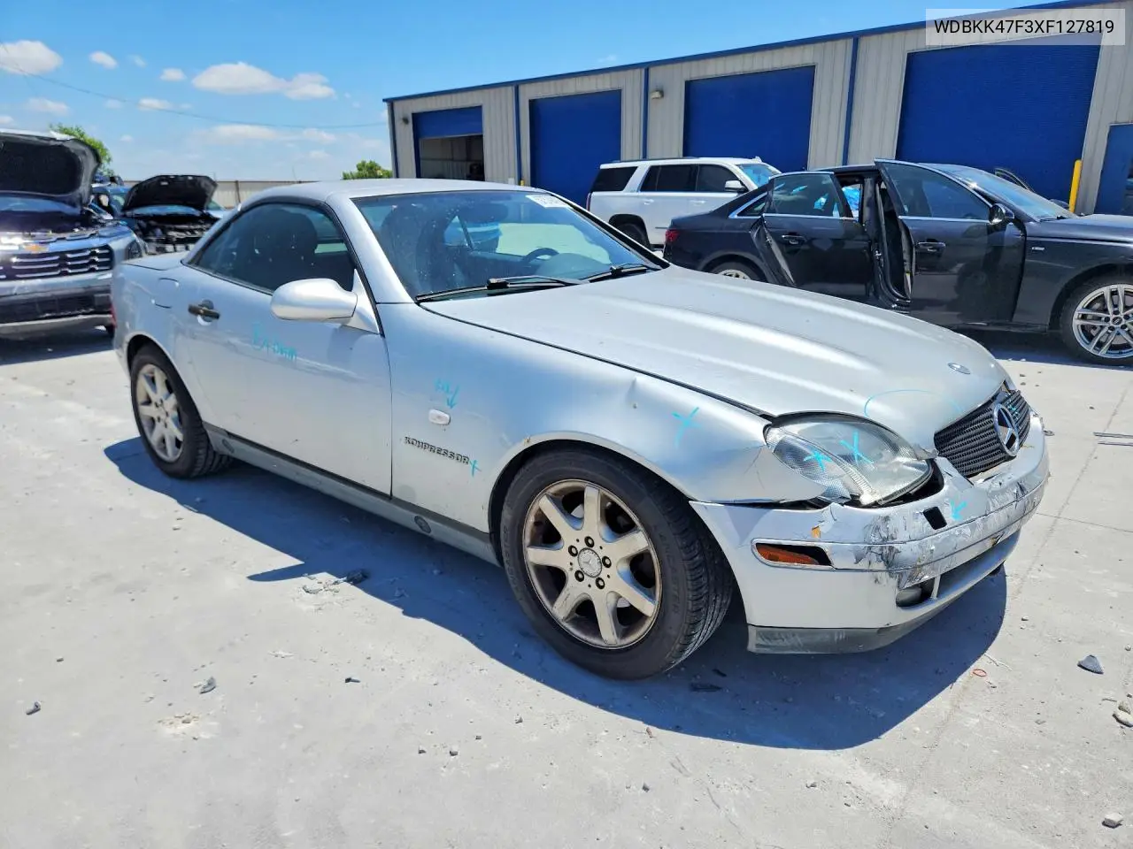 1999 Mercedes-Benz Slk 230 Kompressor VIN: WDBKK47F3XF127819 Lot: 57579426