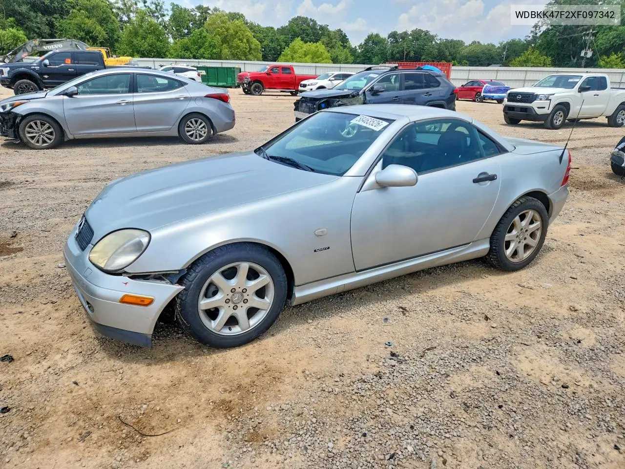 1999 Mercedes-Benz Slk 230 Kompressor VIN: WDBKK47F2XF097342 Lot: 58463526
