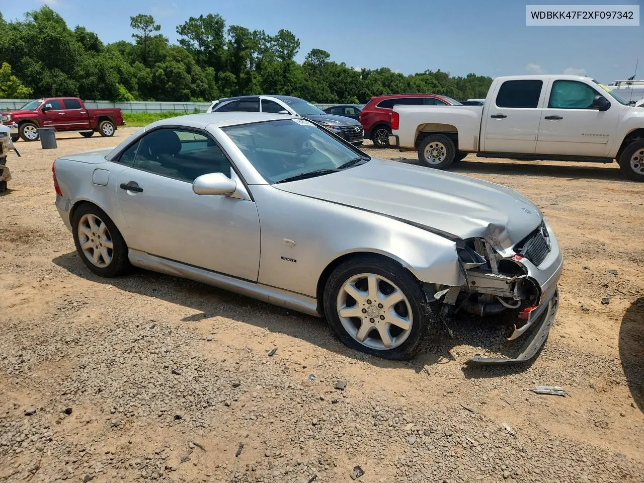 1999 Mercedes-Benz Slk 230 Kompressor VIN: WDBKK47F2XF097342 Lot: 58463526