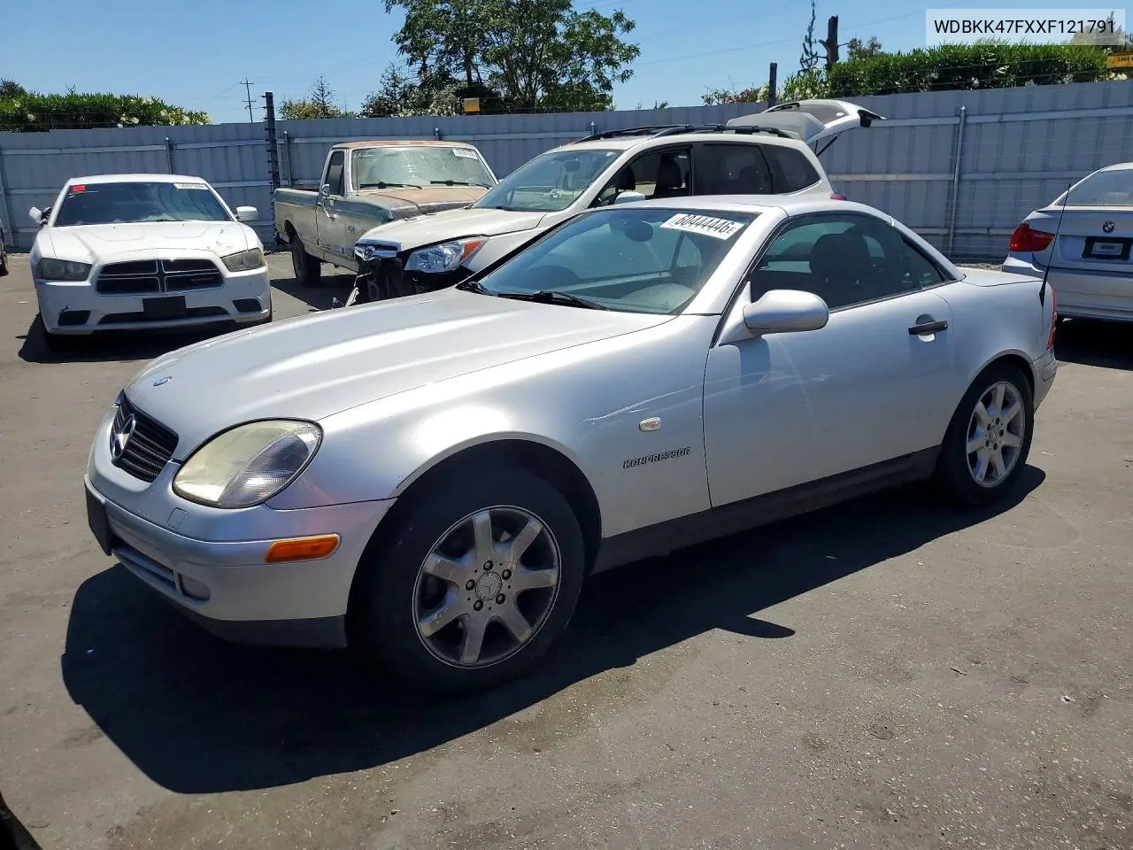 1999 Mercedes-Benz Slk 230 Kompressor VIN: WDBKK47FXXF121791 Lot: 60444446