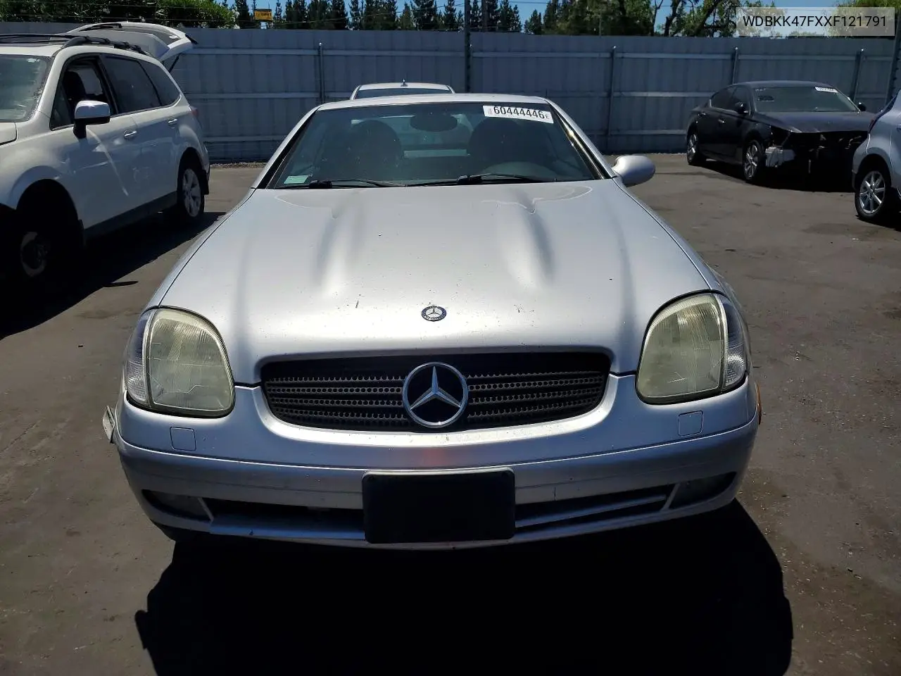 1999 Mercedes-Benz Slk 230 Kompressor VIN: WDBKK47FXXF121791 Lot: 60444446