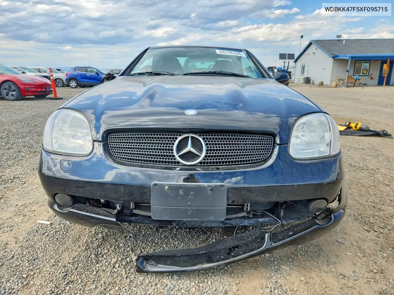 1999 Mercedes-Benz Slk 230 Kompressor VIN: WDBKK47F5XF095715 Lot: 60796306