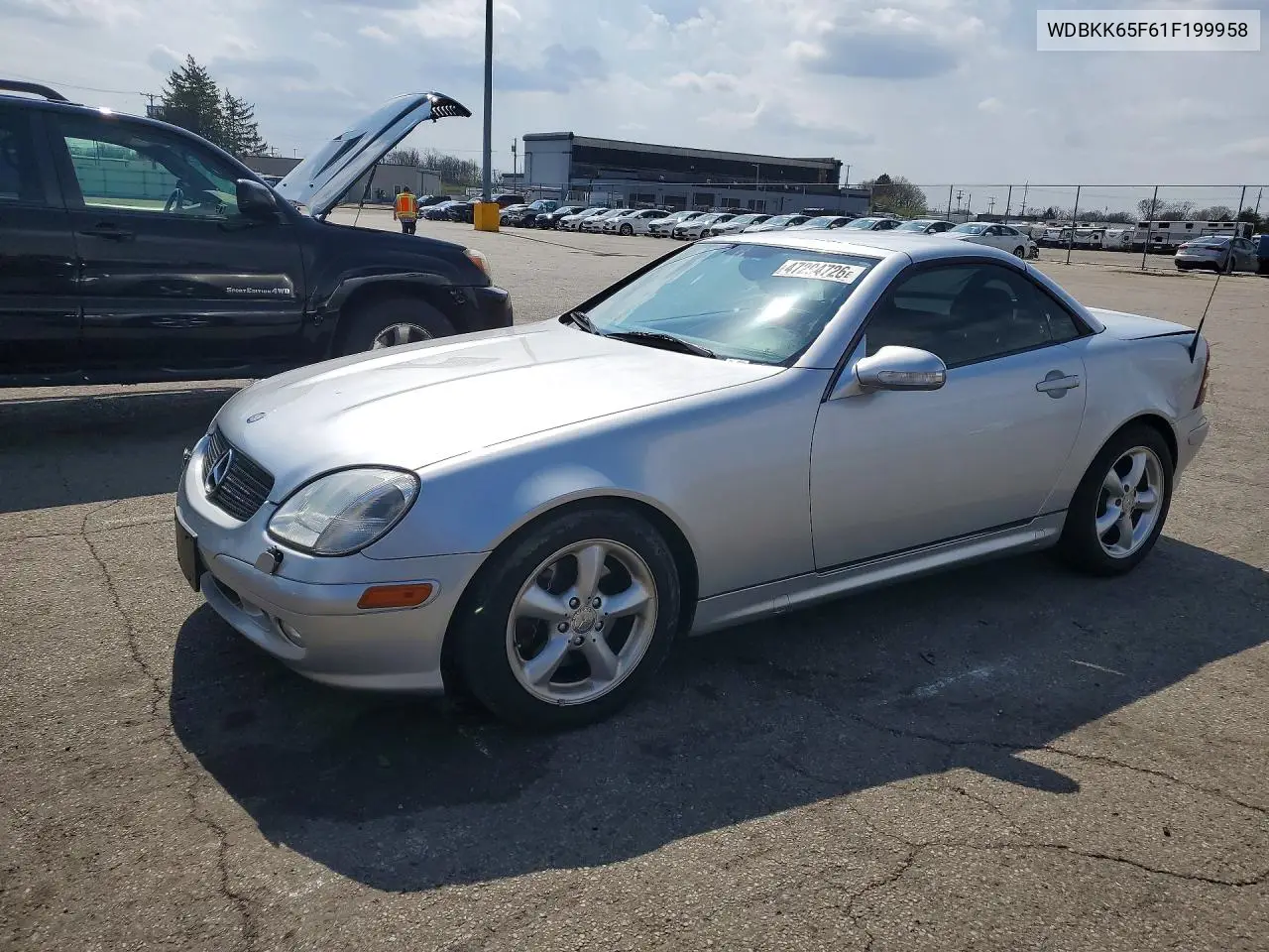 2001 Mercedes-Benz Slk 320 VIN: WDBKK65F61F199958 Lot: 47294726