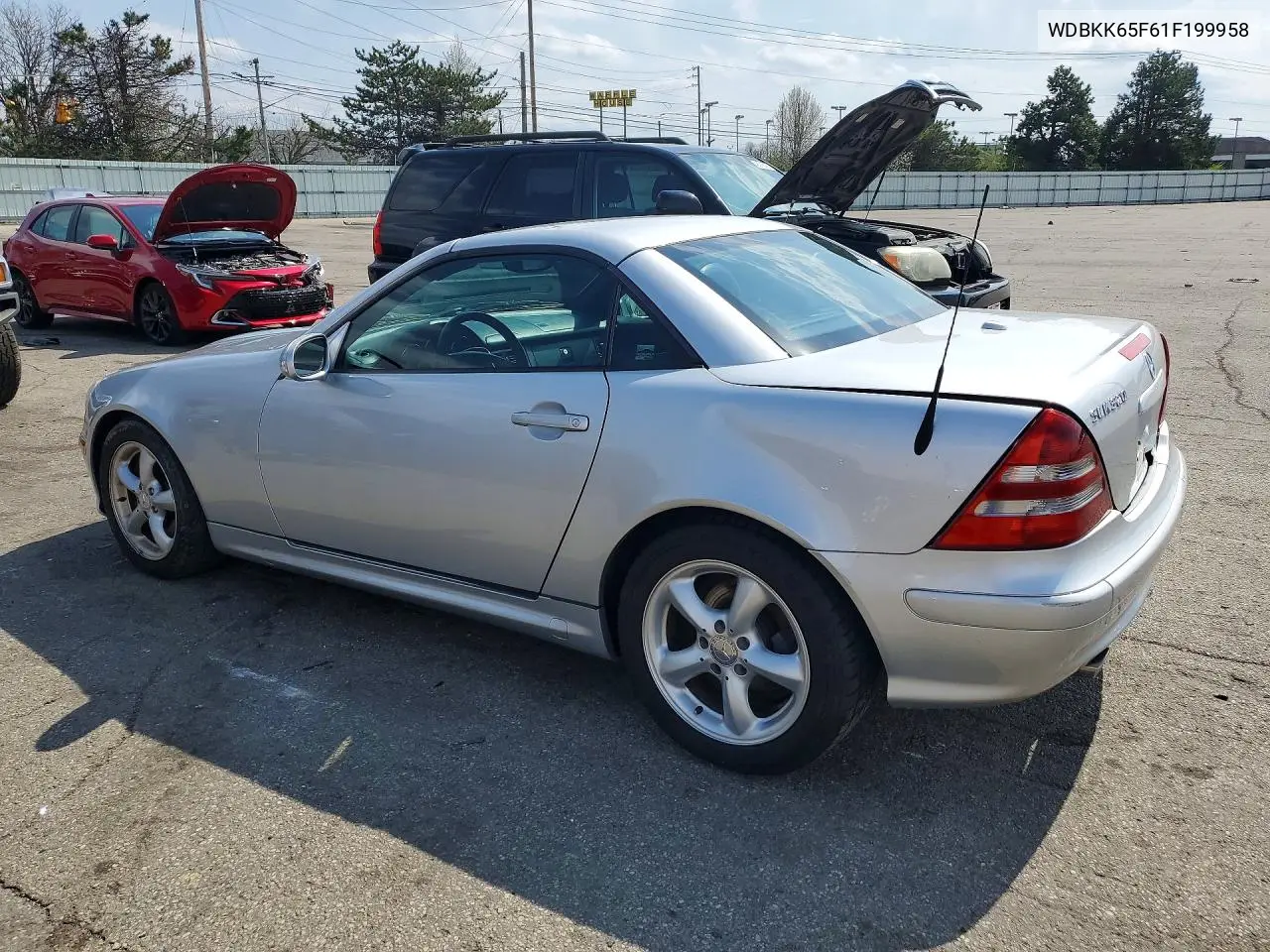 2001 Mercedes-Benz Slk 320 VIN: WDBKK65F61F199958 Lot: 47294726