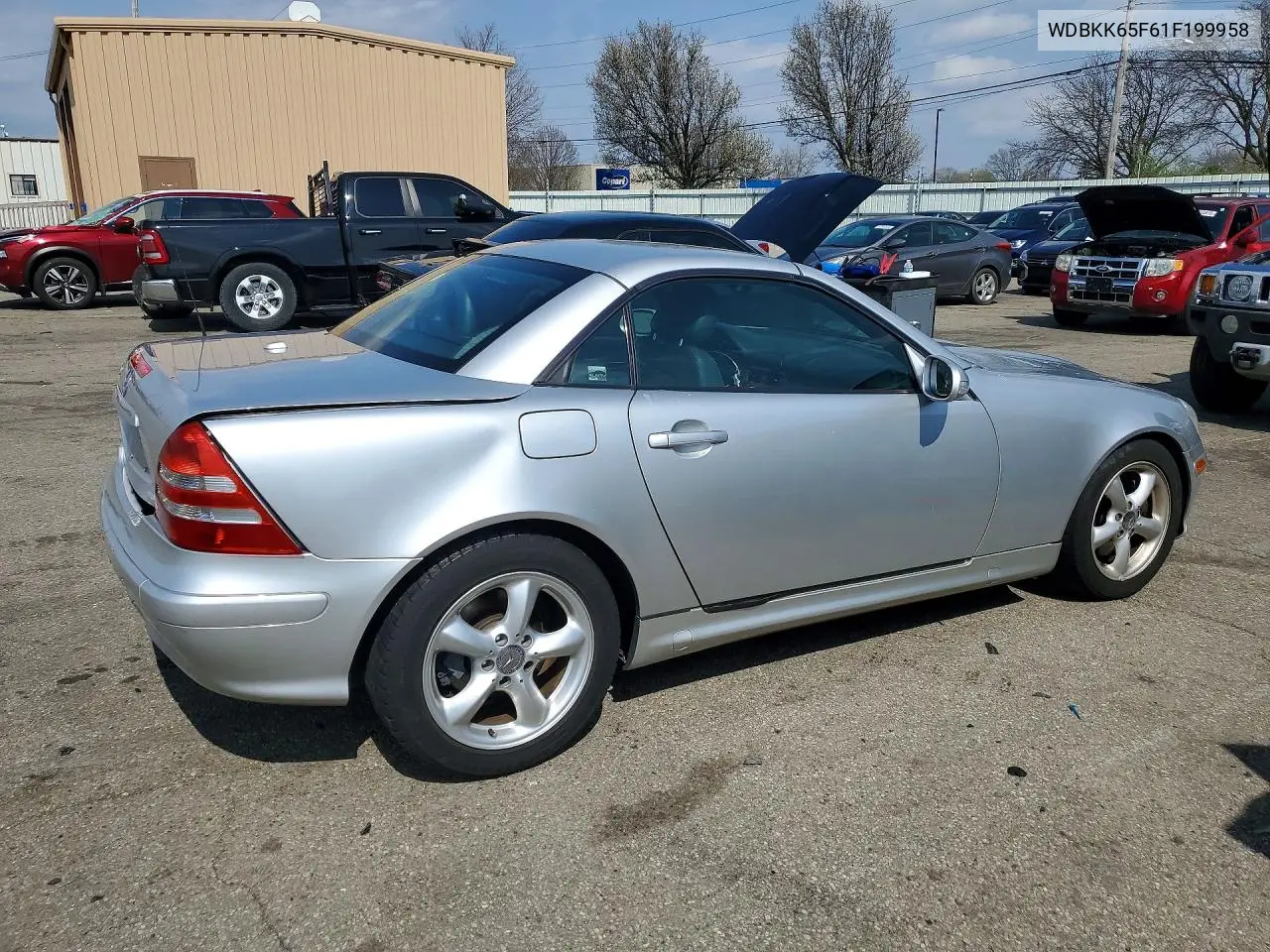 2001 Mercedes-Benz Slk 320 VIN: WDBKK65F61F199958 Lot: 47294726