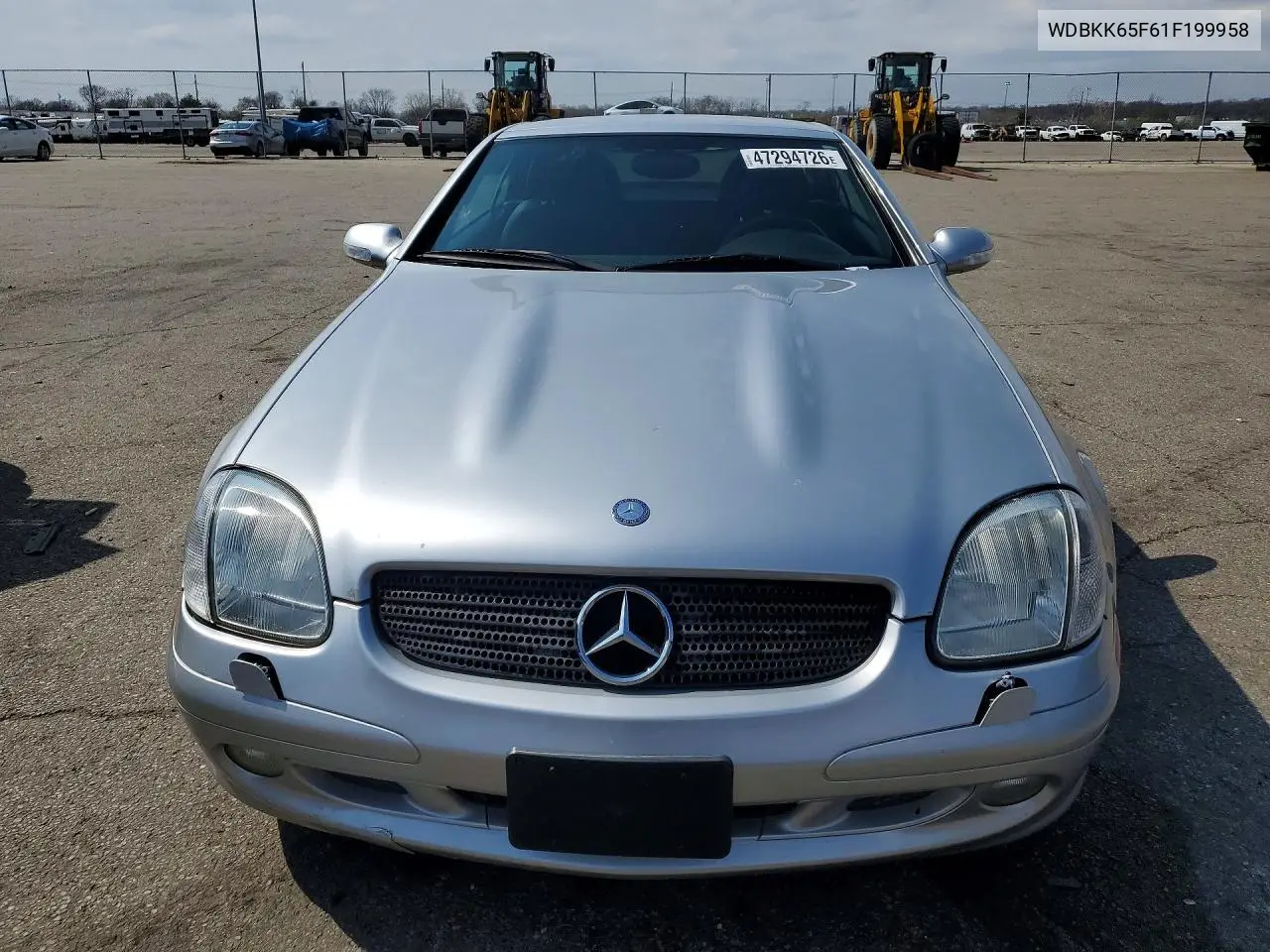 2001 Mercedes-Benz Slk 320 VIN: WDBKK65F61F199958 Lot: 47294726