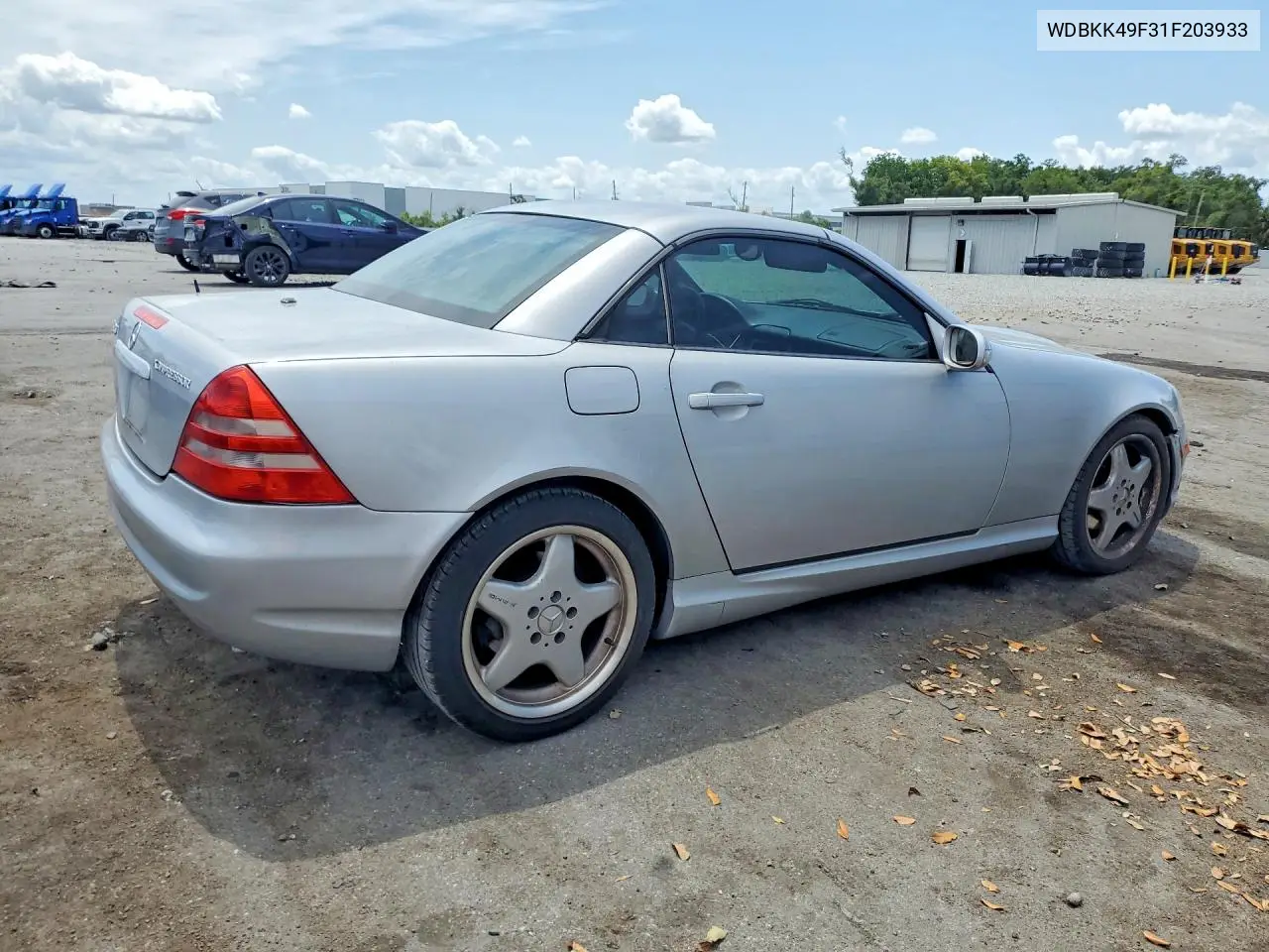 2001 Mercedes-Benz Slk 230 Kompressor VIN: WDBKK49F31F203933 Lot: 51858496