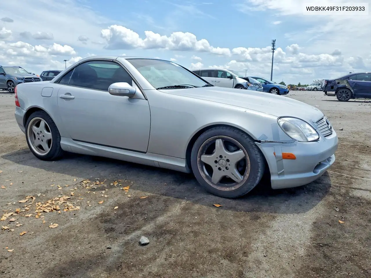 2001 Mercedes-Benz Slk 230 Kompressor VIN: WDBKK49F31F203933 Lot: 51858496