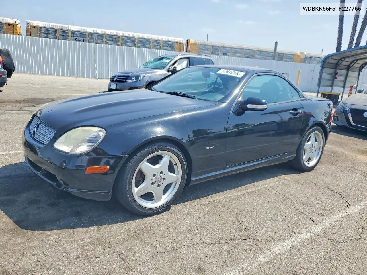 2001 Mercedes-Benz Slk 320 VIN: WDBKK65F51F227765 Lot: 54619866