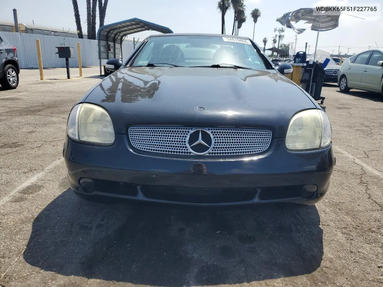 2001 Mercedes-Benz Slk 320 VIN: WDBKK65F51F227765 Lot: 54619866