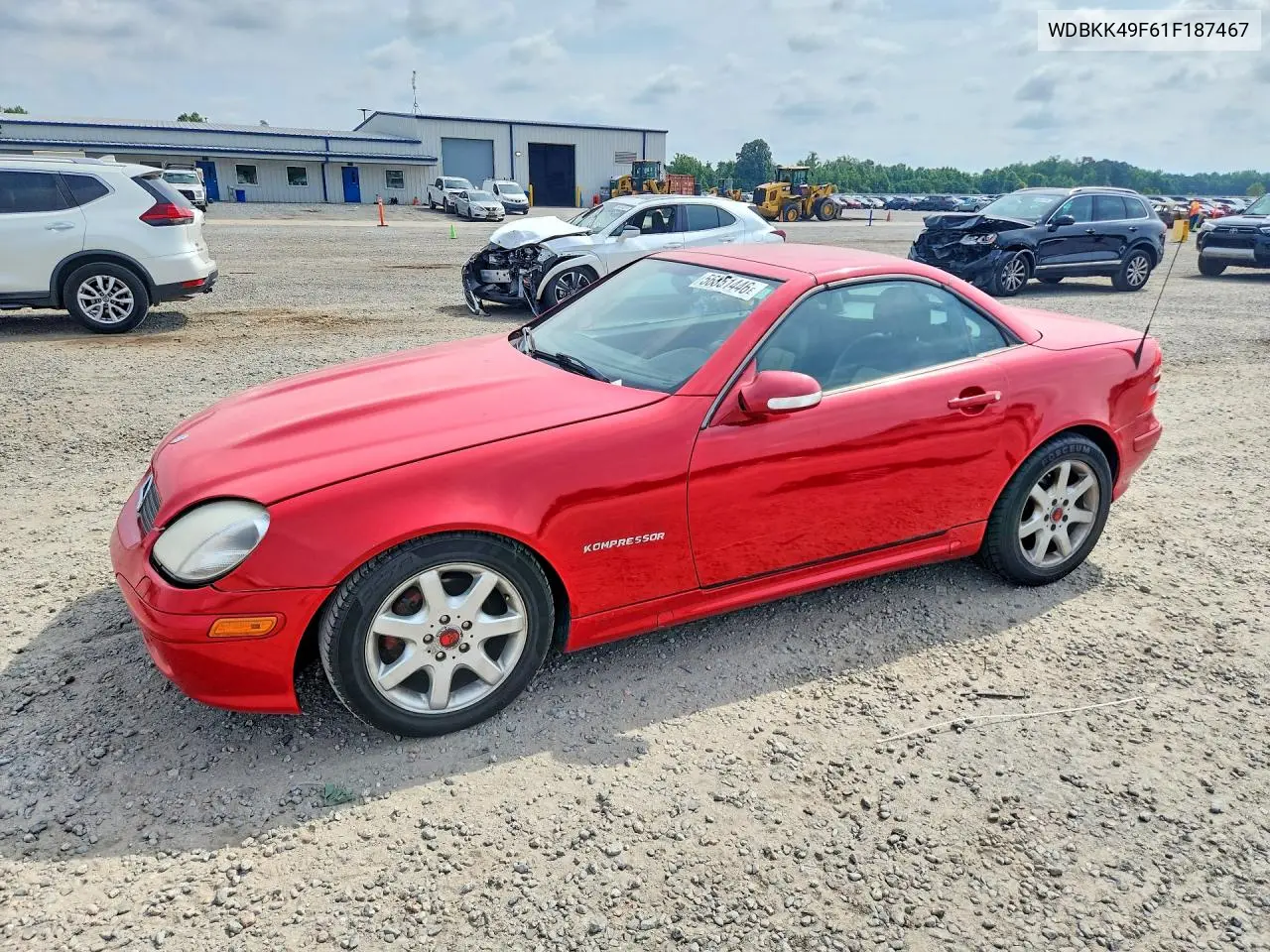 2001 Mercedes-Benz Slk 230 Kompressor VIN: WDBKK49F61F187467 Lot: 56351446