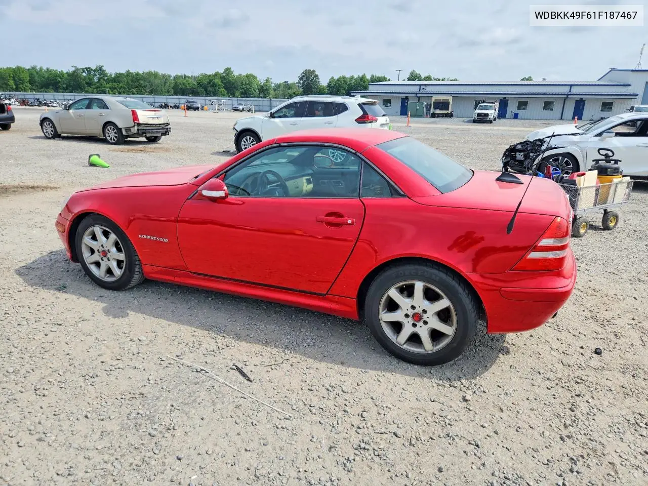 2001 Mercedes-Benz Slk 230 Kompressor VIN: WDBKK49F61F187467 Lot: 56351446
