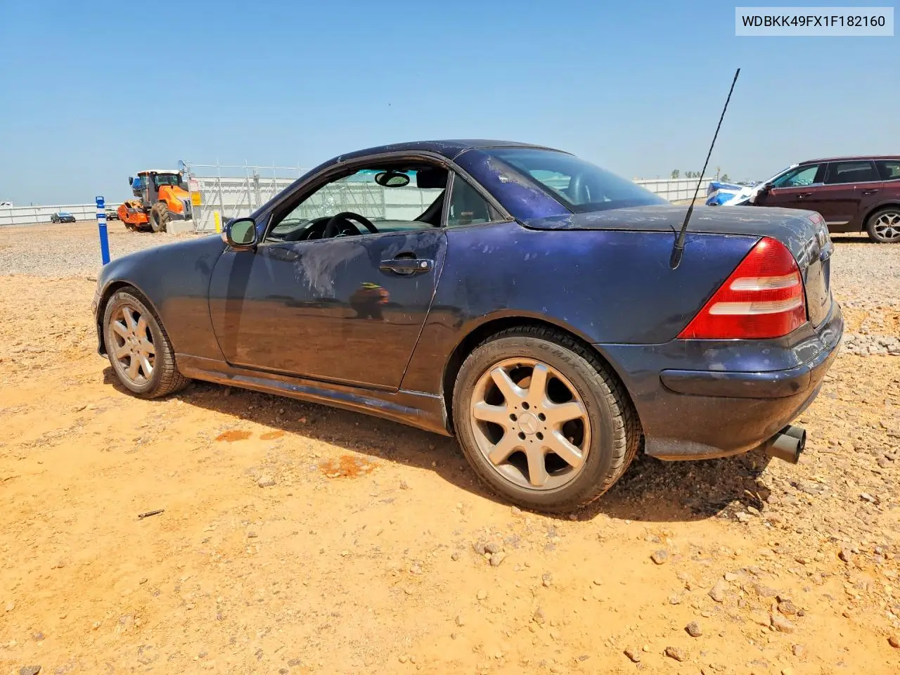 2001 Mercedes-Benz Slk 230 Kompressor VIN: WDBKK49FX1F182160 Lot: 58212006