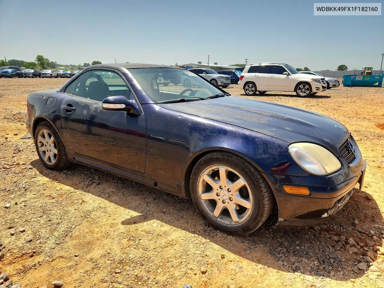 2001 Mercedes-Benz Slk 230 Kompressor VIN: WDBKK49FX1F182160 Lot: 58212006