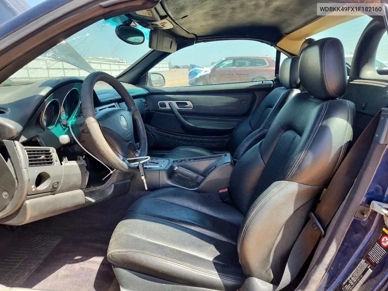 2001 Mercedes-Benz Slk 230 Kompressor VIN: WDBKK49FX1F182160 Lot: 58212006