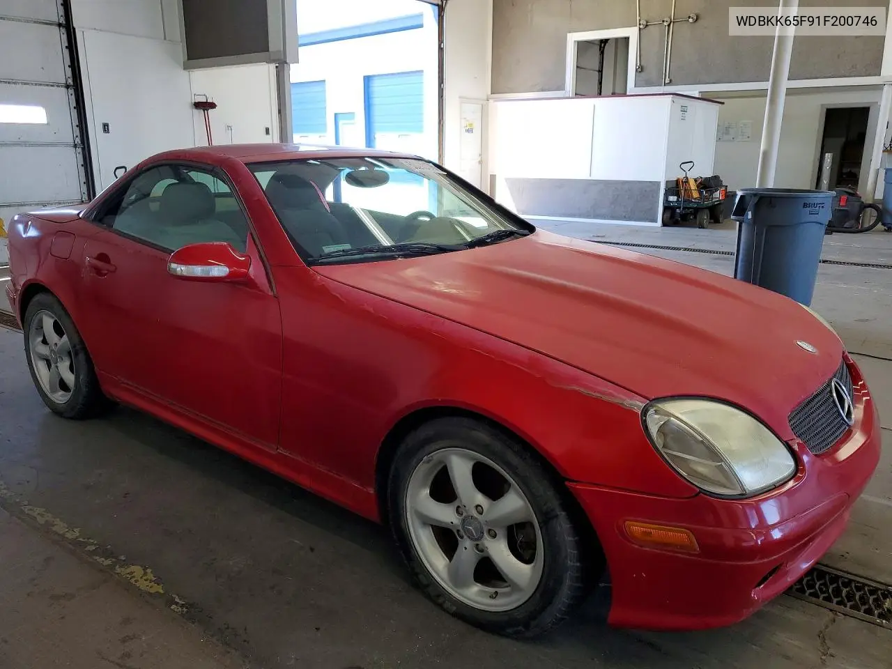 2001 Mercedes-Benz Slk 320 VIN: WDBKK65F91F200746 Lot: 58290176