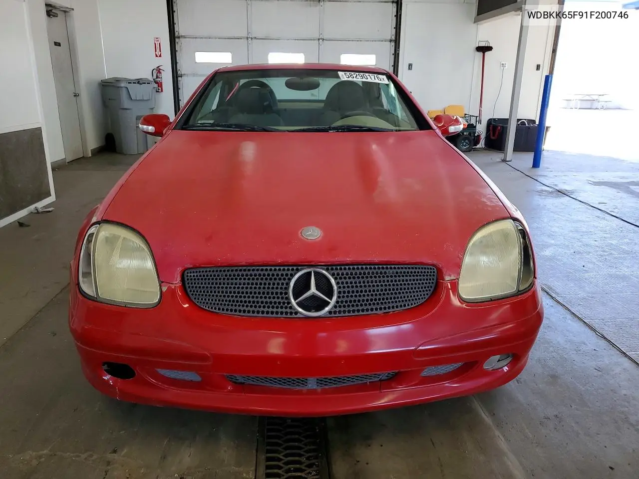 2001 Mercedes-Benz Slk 320 VIN: WDBKK65F91F200746 Lot: 58290176