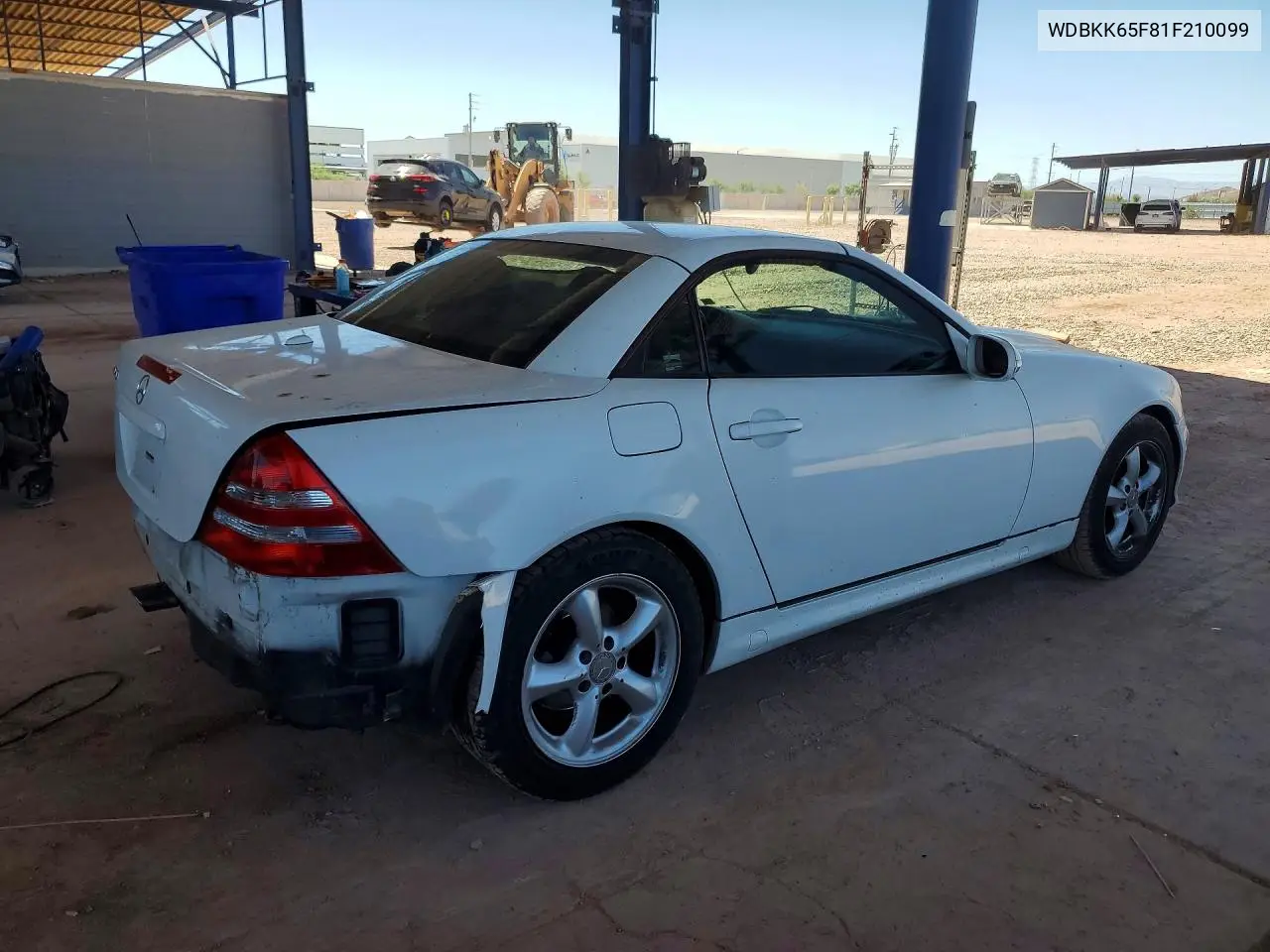 2001 Mercedes-Benz Slk 320 VIN: WDBKK65F81F210099 Lot: 58473536