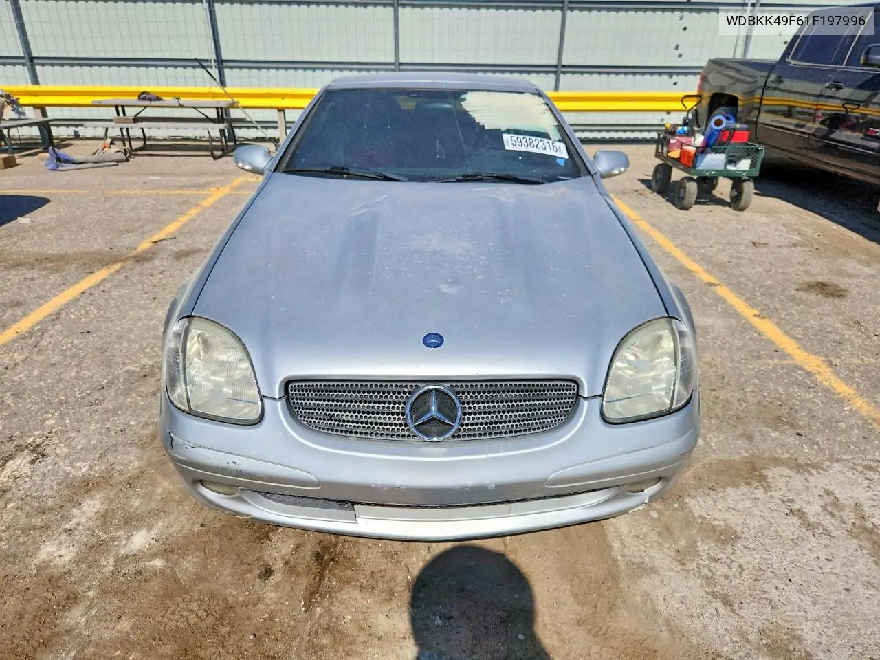 2001 Mercedes-Benz Slk 230 Kompressor VIN: WDBKK49F61F197996 Lot: 59382316