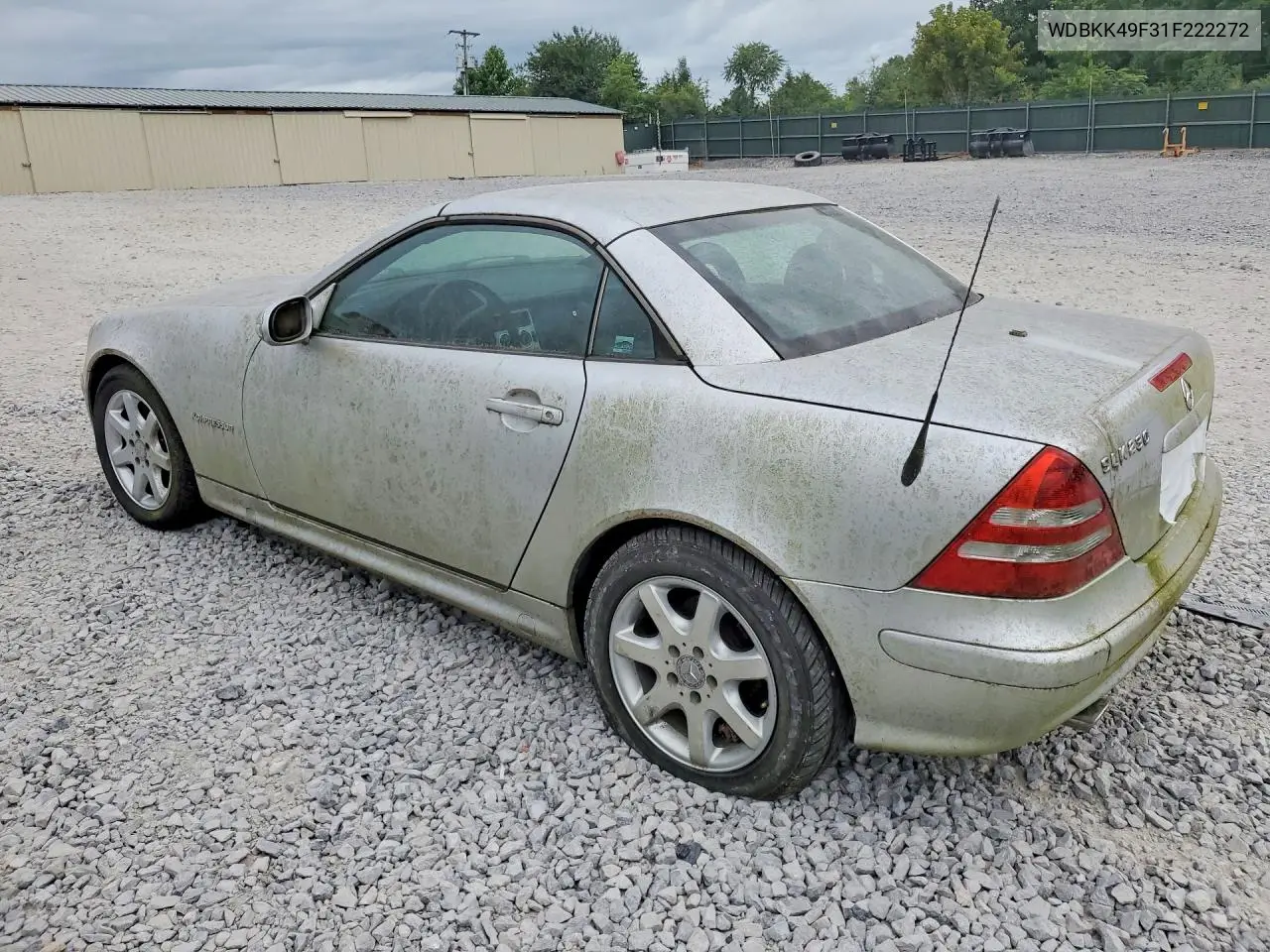 2001 Merz Slk Class Slk230 2D VIN: WDBKK49F31F222272 Lot: 59843996