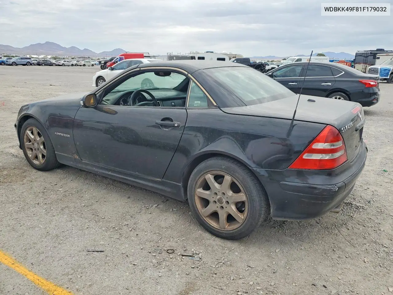 2001 Mercedes-Benz Slk 230 Kompressor VIN: WDBKK49F81F179032 Lot: 60718776