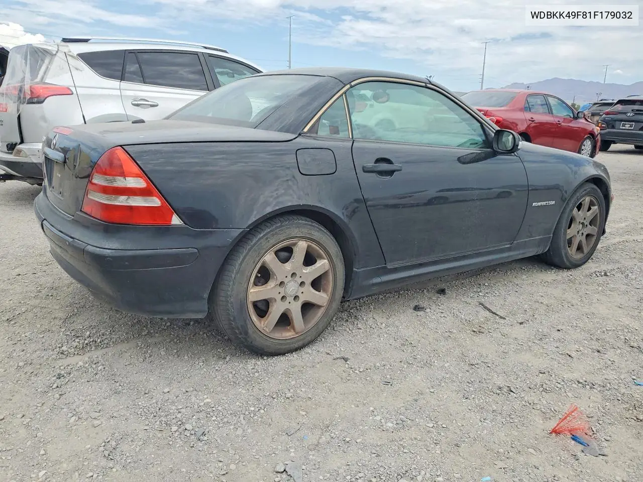 2001 Mercedes-Benz Slk 230 Kompressor VIN: WDBKK49F81F179032 Lot: 60718776
