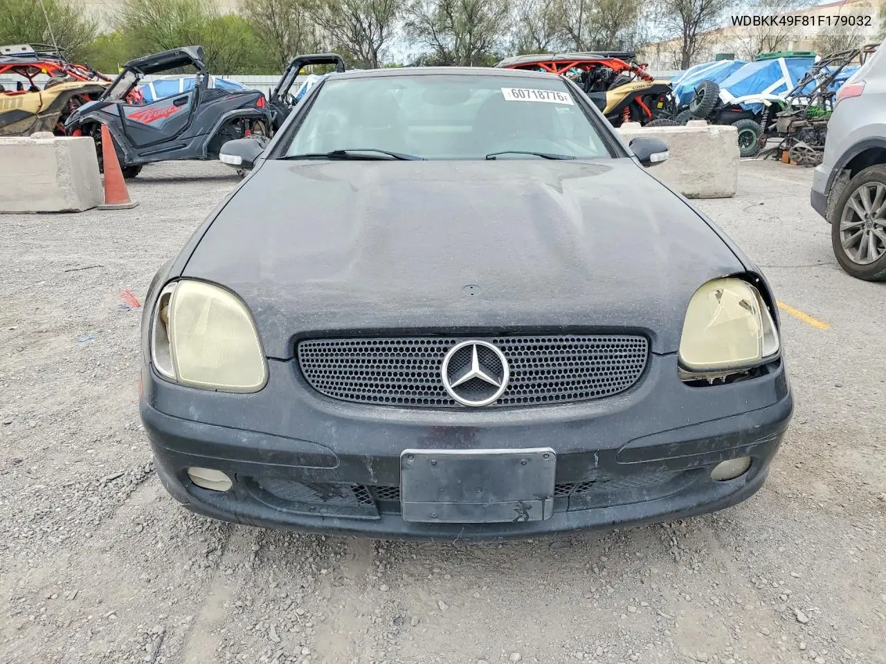 2001 Mercedes-Benz Slk 230 Kompressor VIN: WDBKK49F81F179032 Lot: 60718776