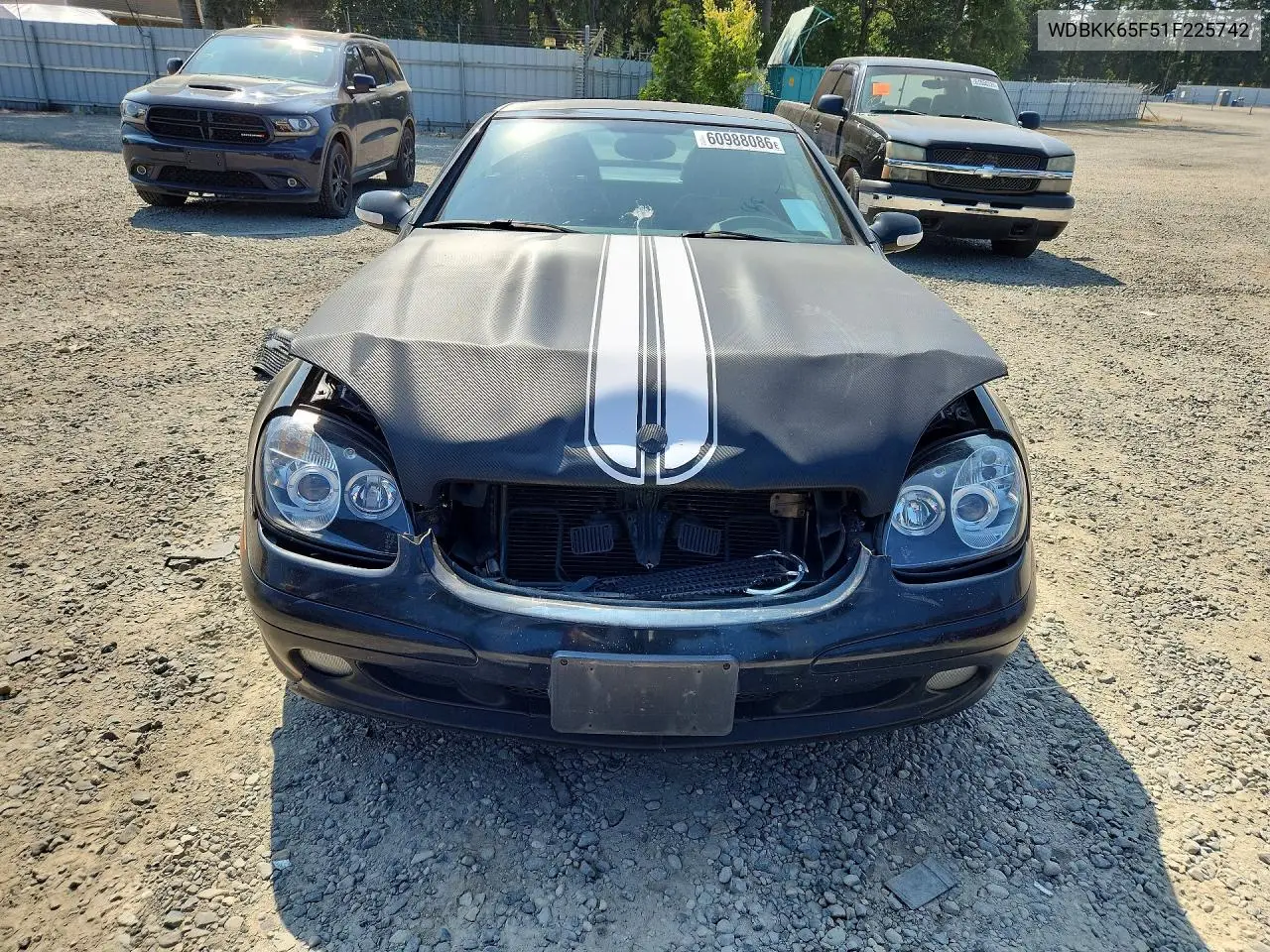 2001 Mercedes-Benz Slk 320 VIN: WDBKK65F51F225742 Lot: 60988086