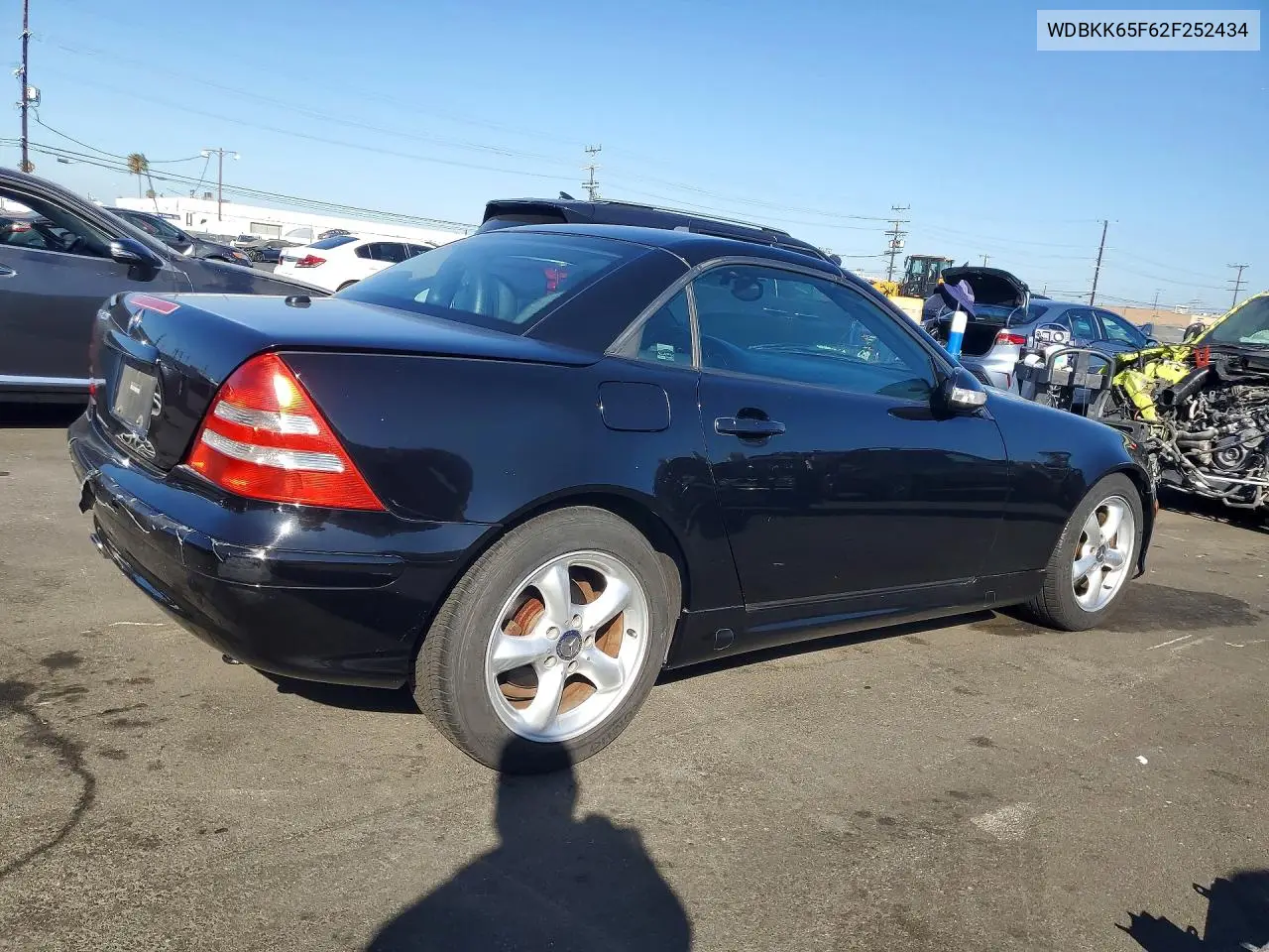 2002 Mercedes-Benz Slk 320 VIN: WDBKK65F62F252434 Lot: 56840676