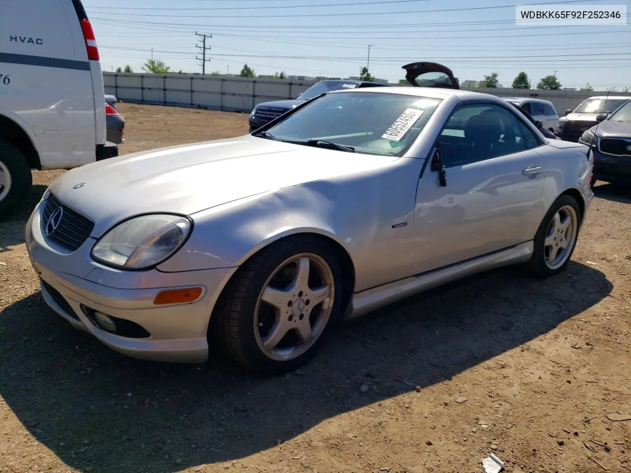 2002 Mercedes-Benz Slk 320 VIN: WDBKK65F92F252346 Lot: 60652456