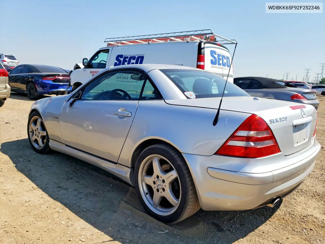 2002 Mercedes-Benz Slk 320 VIN: WDBKK65F92F252346 Lot: 60652456