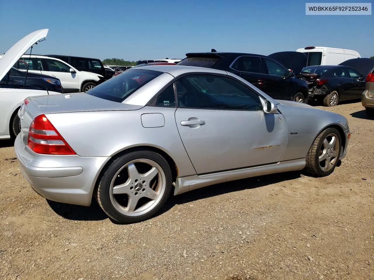 2002 Mercedes-Benz Slk 320 VIN: WDBKK65F92F252346 Lot: 60652456