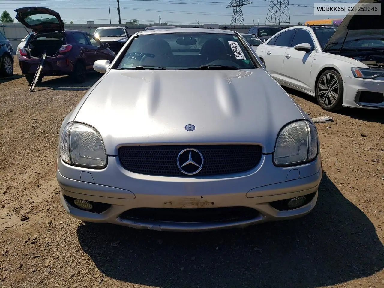 2002 Mercedes-Benz Slk 320 VIN: WDBKK65F92F252346 Lot: 60652456