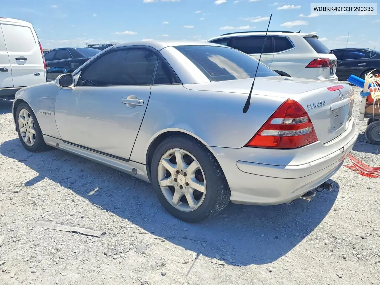 2003 Mercedes-Benz Slk 230 Kompressor VIN: WDBKK49F33F290333 Lot: 56228466