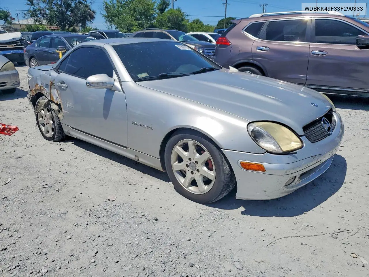 2003 Mercedes-Benz Slk 230 Kompressor VIN: WDBKK49F33F290333 Lot: 56228466
