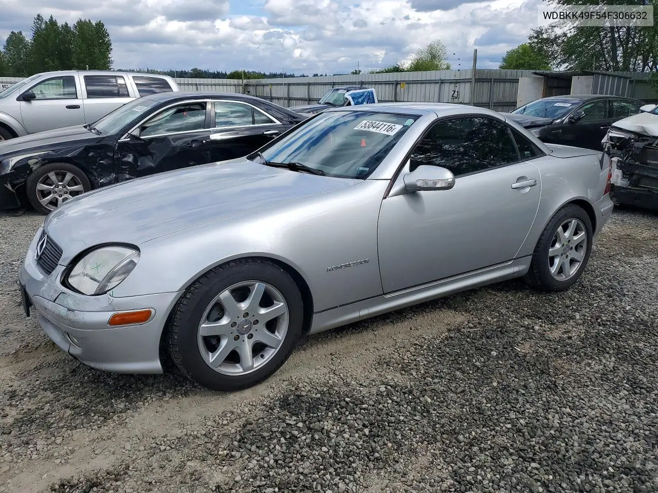 2004 Mercedes-Benz Slk 230 Kompressor VIN: WDBKK49F54F306632 Lot: 53844116