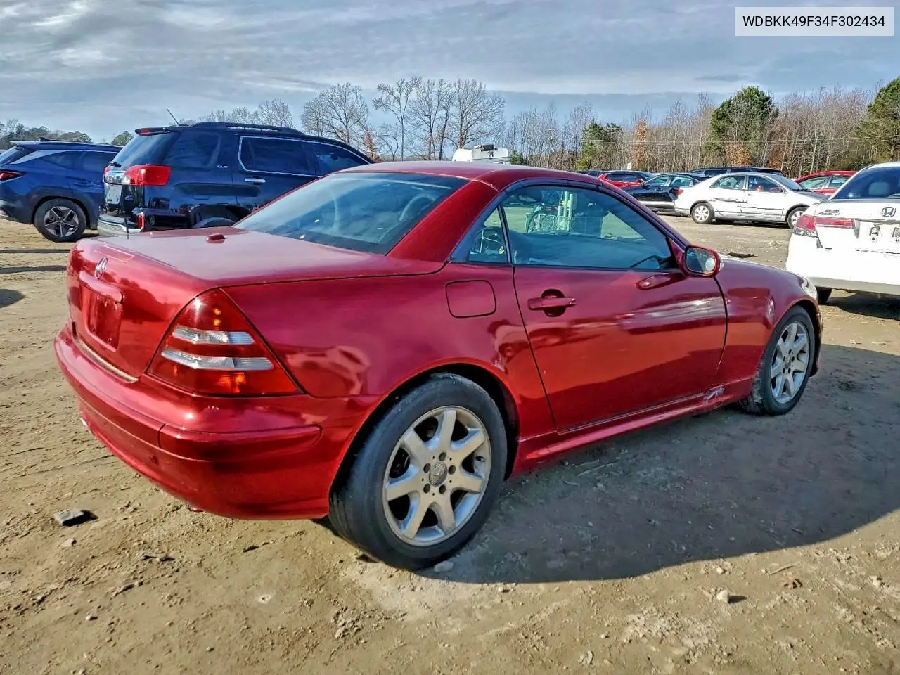 2004 Mercedes-Benz Slk 230 Kompressor VIN: WDBKK49F34F302434 Lot: 94852045