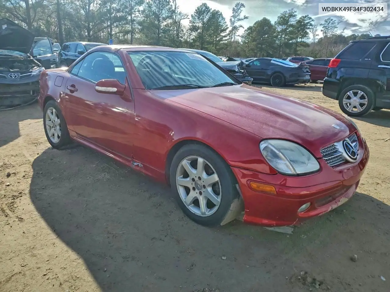 2004 Mercedes-Benz Slk 230 Kompressor VIN: WDBKK49F34F302434 Lot: 94852045